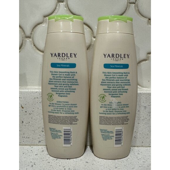 2-Yardley London Sea Minerals Skin Smoothing Bath & Shower Gel 16oz NEW - Picture 2 of 2